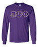  Omega Psi Phi Lettered Long Sleeve Shirt 