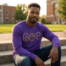 Omega Psi Phi Lettered Long Sleeve Shirt