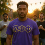 Omega Psi Phi - Essential Lettered T-Shirt