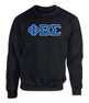 Phi Beta Sigma 2 Day Ship Twill Crewneck Sweatshirt