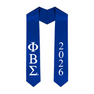 Phi Beta Sigma Greek Lettered Graduation Sash Stole With Year - Best Value
