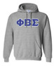  DISCOUNT Phi Beta Sigma Lettered Hooded Sweatshirt - Best Value 