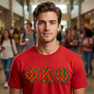 Phi Kappa Psi Fraternity Crest - Shield Twill Letter Tee
