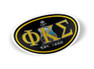  Phi Kappa Sigma Color Oval Decal 