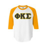  DISCOUNT- Phi Kappa Sigma Lettered Raglan T-Shirt 