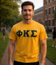 DISCOUNT Phi Kappa Sigma Lettered T-shirt - Best Value