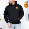  DISCOUNT-Phi Kappa Tau Crest - Shield Emblem Hooded Sweatshirt 