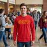 Phi Kappa Tau Fraternity Crest - Shield Twill Letter Longsleeve Tee