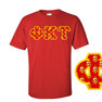  Phi Kappa Tau Fraternity Crest - Shield Twill Letter Tee 