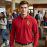 DISCOUNT-Phi Kappa Tau Emblem Long Sleeve Polo