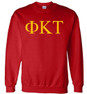  Phi Kappa Tau Lettered World Famous Greek Crewneck 