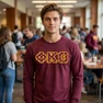 Phi Kappa Theta Fraternity Crest - Shield Twill Letter Longsleeve Tee