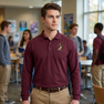 DISCOUNT-Phi Kappa Theta Emblem Long Sleeve Polo