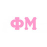  Phi Mu Big Greek Letter Window Sticker Decal 