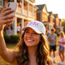 Phi Mu Greek Letter Hat
