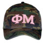  Phi Mu Lettered Camouflage Hat 