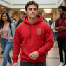 DISCOUNT-Phi Sigma Kappa Crest Emblem Hooded Sweatshirt
