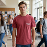 Phi Sigma Kappa Greek Letter Comfort Colors Pocket Tee
