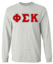 DISCOUNT Phi Sigma Kappa Lettered Long sleeve