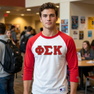 DISCOUNT- Phi Sigma Kappa Lettered Raglan T-Shirt