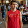 DISCOUNT- Phi Sigma Kappa Lettered Sleeveless Tee