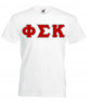  DISCOUNT- Phi Sigma Kappa Lettered V-Neck T-Shirt 