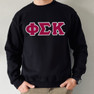 Phi Sigma Kappa Custom Twill Crewneck Sweatshirt