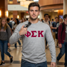 Phi Sigma Kappa Custom Twill Long Sleeve T-Shirt