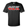  Phi Sigma Kappa Two Tone Greek Lettered T-Shirt 