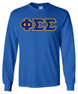  DISCOUNT Phi Sigma Sigma Lettered Long Sleeve Tee 