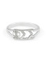TCS Phi Sigma Sigma Sterling Silver Ring set with Lab-Created Diamonds 