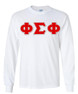  Phi Sigma Phi Greek Letter Twill Long Sleeve Tee 