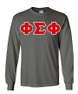  Phi Sigma Phi Greek Letter Twill Long Sleeve Tee 