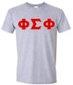  Phi Sigma Phi Greek Letter Twill Tee 