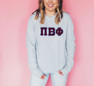 DISCOUNT Pi Beta Phi Lettered Long Sleeve Tee