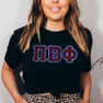 DISCOUNT Pi Beta Phi Lettered Tee - Best Value