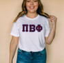  DISCOUNT Pi Beta Phi Lettered Tee - Best Value 