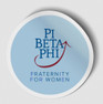 Pi Beta Phi Logo Round Decal