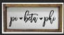 Sorority Shop Pi Beta Phi Script Wooden Signs 