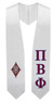 Pi Beta Phi Super Crest - Shield Graduation Stole