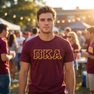 Pi Kappa Alpha Fraternity Crest - Shield Twill Letter Tee
