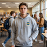 DISCOUNT-Pi Kappa Phi Crest - Shield Emblem Hooded Sweatshirt