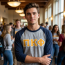 DISCOUNT- Pi Kappa Phi Lettered Raglan T-Shirt