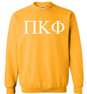  Pi Kappa Phi Lettered World Famous Greek Crewneck 