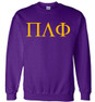  Pi Lambda Phi Lettered World Famous Greek Crewneck 