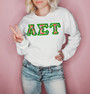 $35 Alpha Sigma Tau Custom Twill Sweatshirt