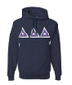 Delta Delta Delta Custom Twill Hooded Sweatshirt