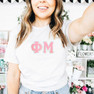  Phi Mu Custom Twill Tee 