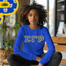  Sigma Gamma Rho Crest - Shield Twill Letter Longsleeve Tee 