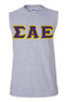 DISCOUNT- Sigma Alpha Epsilon Lettered Sleeveless Tee